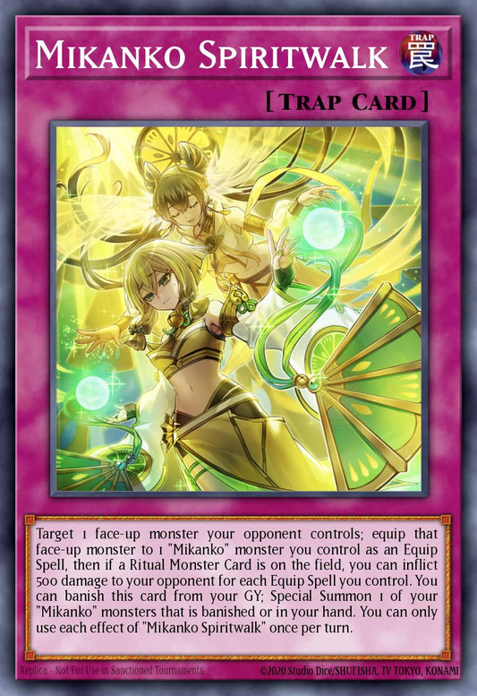 (384) YuGiOh TCG MP24: 25th Anniversary Tin: Dueling Mirrors Single: Mikanko Spiritwalk  Common