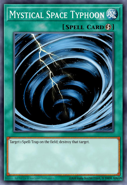 (062) YuGiOh TCG LCYW: Legendary Collection 3: Mega Pack Single: Mystical Space Typhoon  Secret Rare