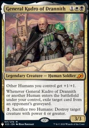 (187) Magic The Gathering The List Single: General Kudro of Drannith  Mythic
