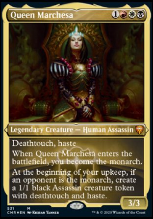 (531/361) Magic The Gathering Commander Legends: Extras Single: Queen Marchesa Holo Mythic
