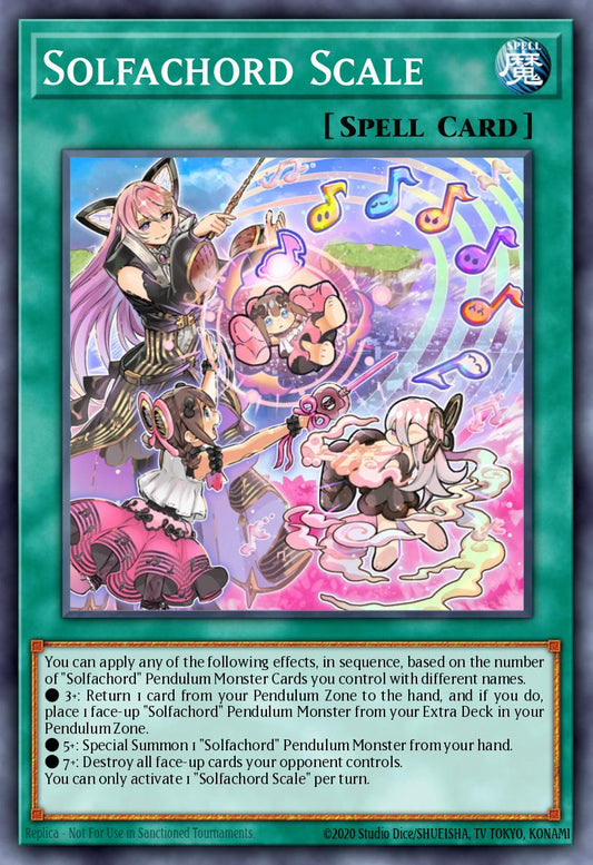 (023) YuGiOh TCG ANGU: Ancient Guardians Single: Solfachord Scale  Rare