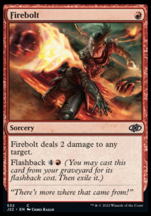 (532) Magic The Gathering Jumpstart 2022 Single: Firebolt  Common
