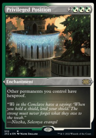 (532) Magic The Gathering Double Masters 2022: Extras Single: Privileged Position (V.2) Holo Rare