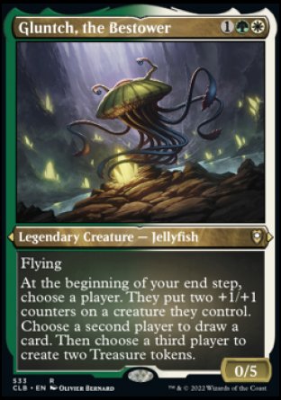 (533) Magic The Gathering Commander Legends: Battle for Baldur's Gate: Extras Single: Gluntch, the Bestower (V.1) Holo Rare