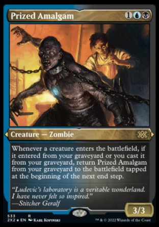 (533) Magic The Gathering Double Masters 2022: Extras Single: Prized Amalgam Holo Rare