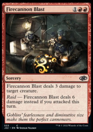 (533) Magic The Gathering Jumpstart 2022 Single: Firecannon Blast  Common