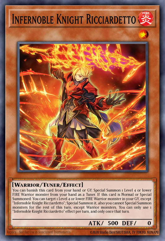(211) YuGiOh TCG MP24: 25th Anniversary Tin: Dueling Mirrors Single: Infernoble Knight Ricciardetto  Ultra Rare