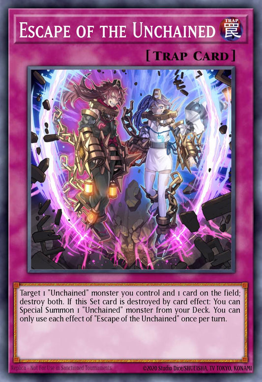 (191) YuGiOh TCG MP20: 2020 Tin of Lost Memories Mega Pack Single: Escape of the Unchained  Common