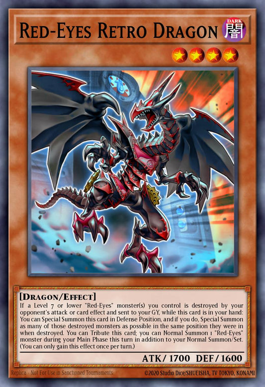 (005) YuGiOh TCG LEDU: Legendary Duelists Single: Red-Eyes Retro Dragon  Common