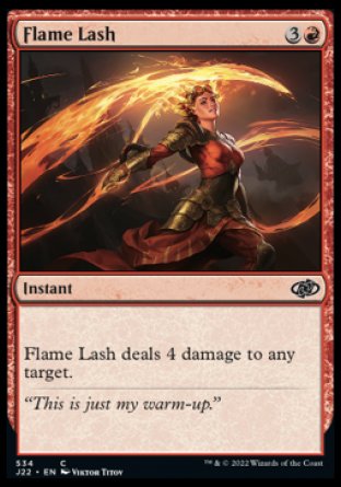 (534) Magic The Gathering Jumpstart 2022 Single: Flame Lash  Common