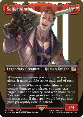 (534) Magic The Gathering Magic: The Gathering - FINAL FANTASY: Extras Single: Seifer Almasy (V.3)  Rare