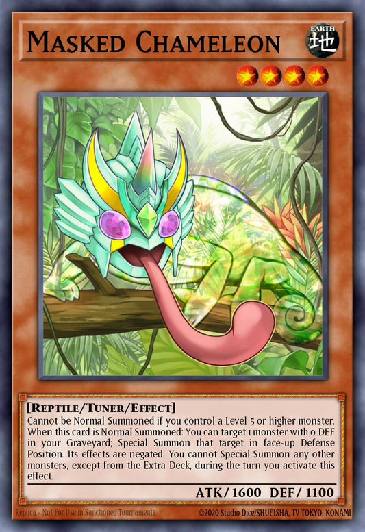 (091) YuGiOh TCG MP14: 2014 Mega-Tins Mega-Pack Single: Masked Chameleon  Ultra Rare