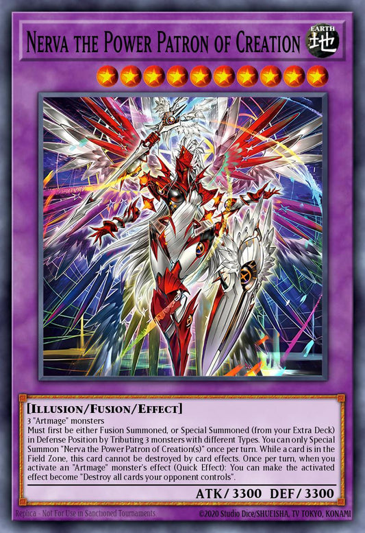 (DUAD033) YuGiOh TCG Duelist’s Advance Single: Nerva the Power Patron of Creation (V.1 - Secret Rare)  Secret Rare