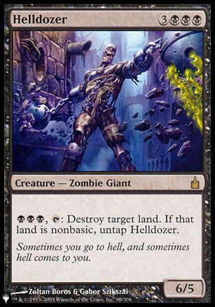 (088) Magic The Gathering The List Single: Helldozer  Rare
