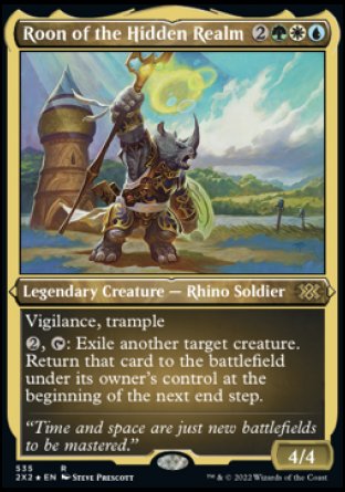 (535) Magic The Gathering Double Masters 2022: Extras Single: Roon of the Hidden Realm  Rare