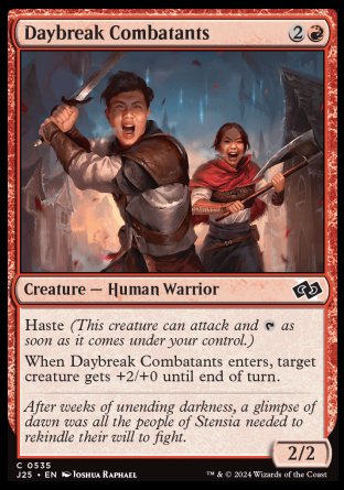 (535) Magic The Gathering Foundations Jumpstart Single: Daybreak Combatants  Common