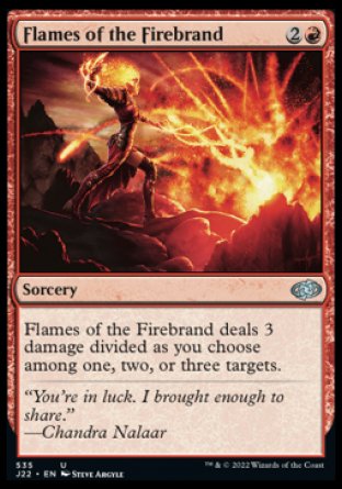 (535) Magic The Gathering Jumpstart 2022 Single: Flames of the Firebrand  Uncommon