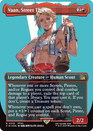 (535) Magic The Gathering Magic: The Gathering - FINAL FANTASY: Extras Single: Vaan, Street Thief (V.3) Holo Rare