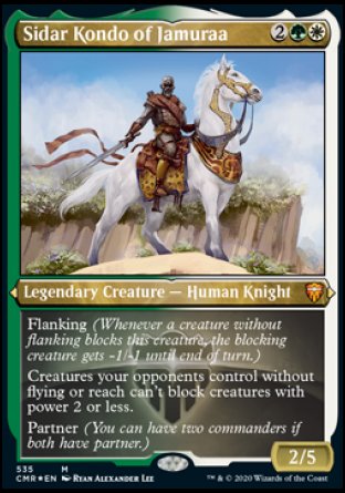 (535/361) Magic The Gathering Commander Legends: Extras Single: Sidar Kondo of Jamuraa  Mythic