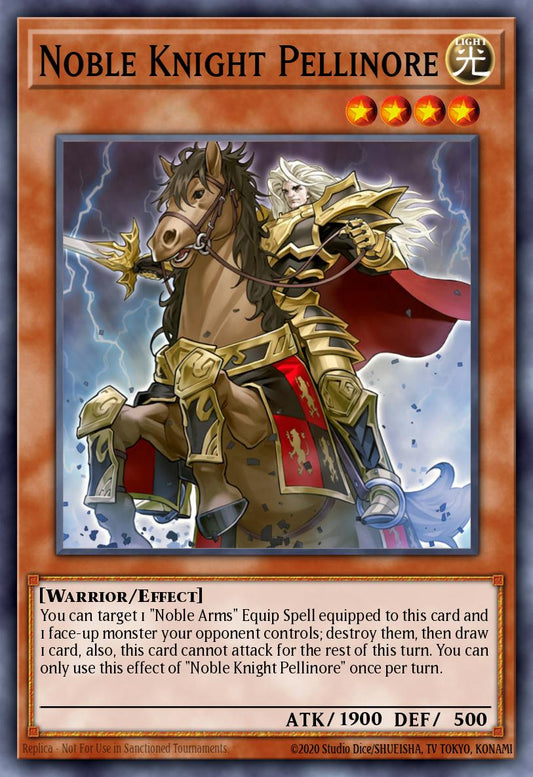 (143) YuGiOh TCG MP19: 2019 Gold Sarcophagus Tin Mega Pack Single: Noble Knight Pellinore  Rare