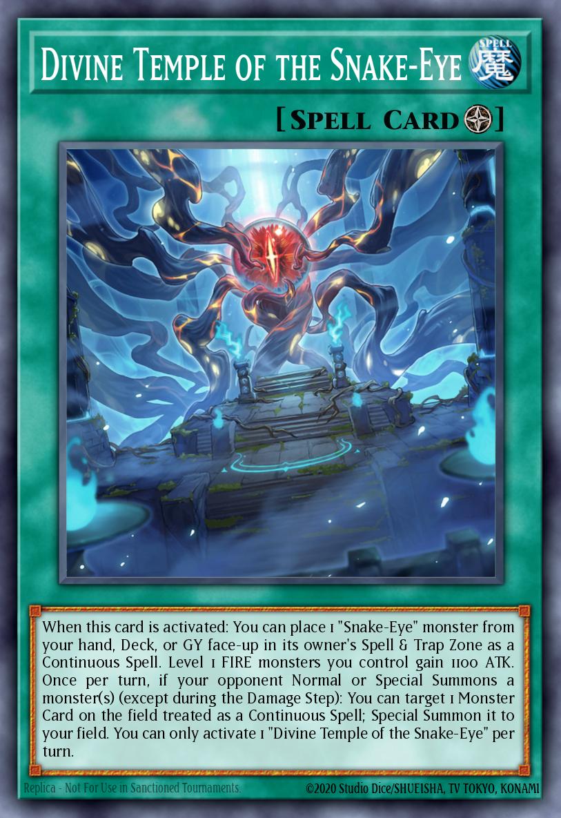 (123) YuGiOh TCG MP24: 25th Anniversary Tin: Dueling Mirrors Single: Divine Temple of the Snake-Eye  Secret Rare