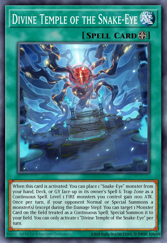 (123) YuGiOh TCG MP24: 25th Anniversary Tin: Dueling Mirrors Single: Divine Temple of the Snake-Eye  Secret Rare