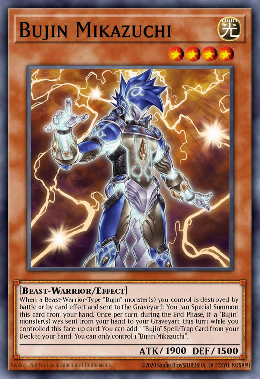 (144) YuGiOh TCG MP14: 2014 Mega-Tins Mega-Pack Single: Bujin Mikazuchi  Ultra Rare