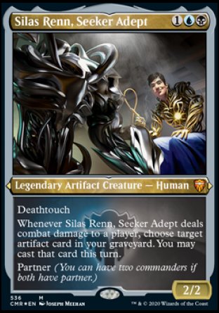 (536/361) Magic The Gathering Commander Legends: Extras Single: Silas Renn, Seeker Adept  Mythic