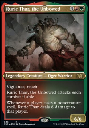 (536) Magic The Gathering Double Masters 2022: Extras Single: Ruric Thar, the Unbowed Holo Rare