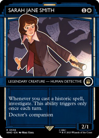 (536) Magic The Gathering Universes Beyond: Doctor Who: Extras Single: Sarah Jane Smith (V.2)  Rare