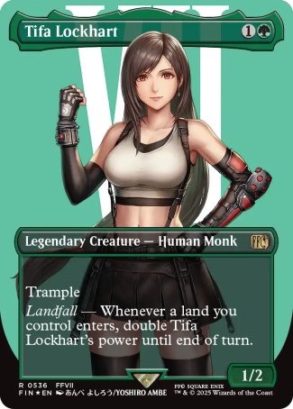 (536) Magic The Gathering Magic: The Gathering - FINAL FANTASY: Extras Single: Tifa Lockhart (V.3)  Rare