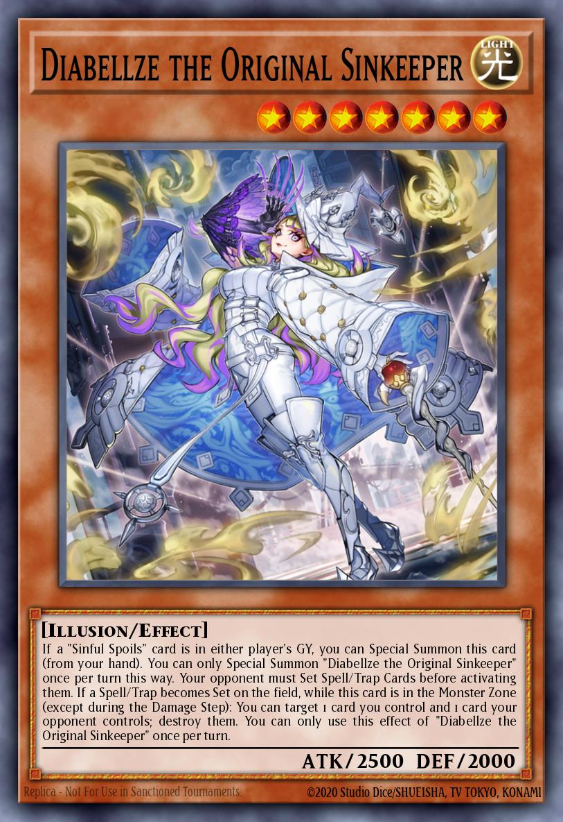 (012) YuGiOh TCG LEDE: Legacy of Destruction Single: Diabellze the Original Sinkeeper (V.2 - Quarter Century Secret Rare)  Quarter Century Secret Rare