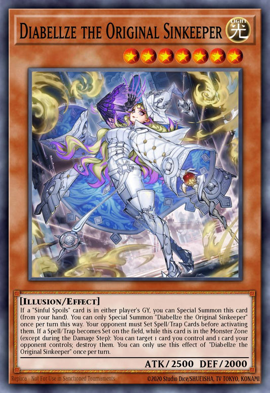 (012) YuGiOh TCG LEDE: Legacy of Destruction Single: Diabellze the Original Sinkeeper (V.1 - Secret Rare)  Secret Rare