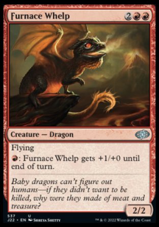 (537) Magic The Gathering Jumpstart 2022 Single: Furnace Whelp  Uncommon
