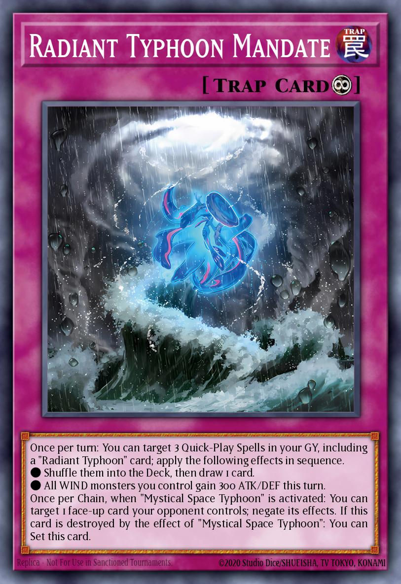 (076) YuGiOh TCG DOOD: Doom of Dimensions Single: Radiant Typhoon Mandate  Common