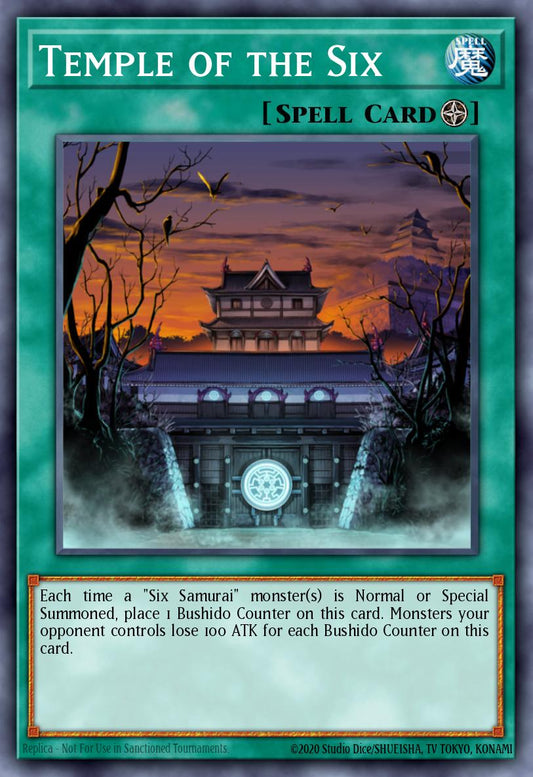 (146) YuGiOh TCG MAGO: Maximum Gold Single: Temple of the Six  Rare