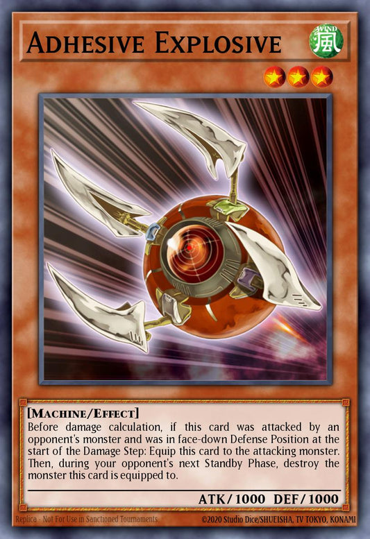 (015) YuGiOh TCG BPW2: Battle Pack 2: War of the Giants - Round 2 Single: Adhesive Explosive  Super Rare