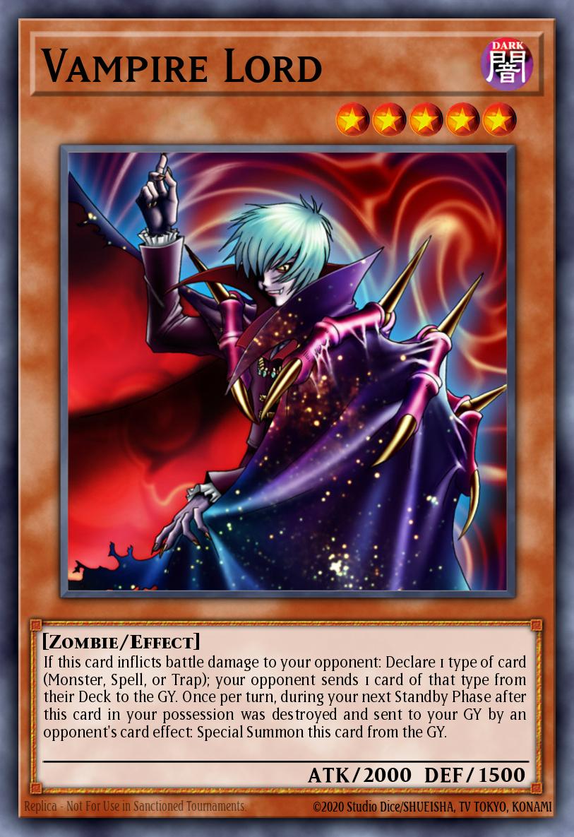 (EN000) YuGiOh TCG DCR: Dark Crisis Single: Vampire Lord (V.2 - Secret Rare)  Secret Rare