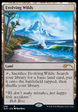 (538) Magic The Gathering Secret Lair Drop Series Single: Evolving Wilds (V.1)  Rare