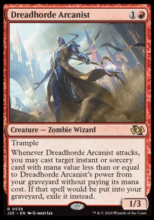 (539) Magic The Gathering Foundations Jumpstart Single: Dreadhorde Arcanist  Rare