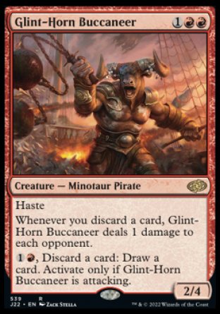 (539) Magic The Gathering Jumpstart 2022 Single: Glint-Horn Buccaneer  Rare