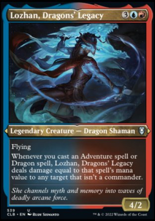 (539) Magic The Gathering Commander Legends: Battle for Baldur's Gate: Extras Single: Lozhan, Dragons' Legacy (V.1)  Uncommon