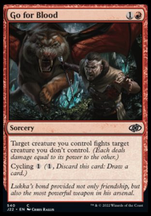 (540) Magic The Gathering Jumpstart 2022 Single: Go for Blood  Common