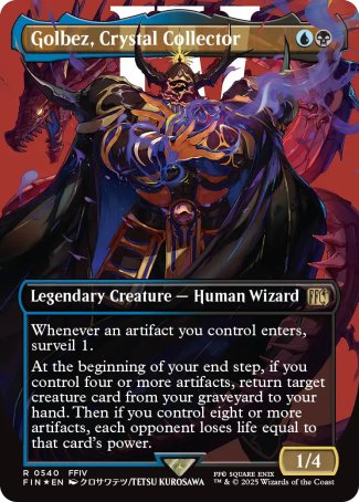 (540) Magic The Gathering Magic: The Gathering - FINAL FANTASY: Extras Single: Golbez, Crystal Collector (V.3) Holo Rare