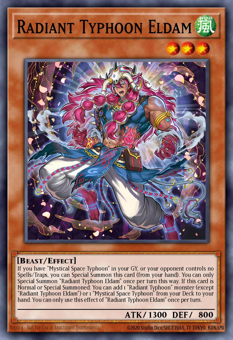 (013) YuGiOh TCG DOOD: Doom of Dimensions Single: Radiant Typhoon Eldam  Super Rare