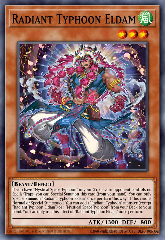 (013) YuGiOh TCG DOOD: Doom of Dimensions Single: Radiant Typhoon Eldam  Super Rare