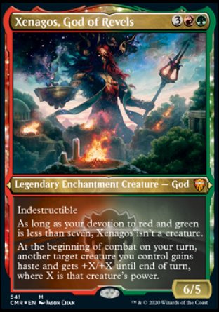 (541/361) Magic The Gathering Commander Legends: Extras Single: Xenagos, God of Revels Holo Mythic