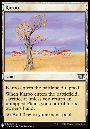 (303) Magic The Gathering The List Single: Karoo  Uncommon