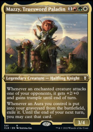 (541) Magic The Gathering Commander Legends: Battle for Baldur's Gate: Extras Single: Mazzy, Truesword Paladin (V.1)  Rare