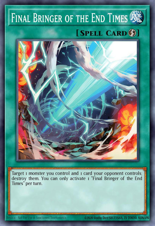 (254) YuGiOh TCG MP25: 2025 Mega-Pack Tin Single: Final Bringer of the End Times  Ultra Rare